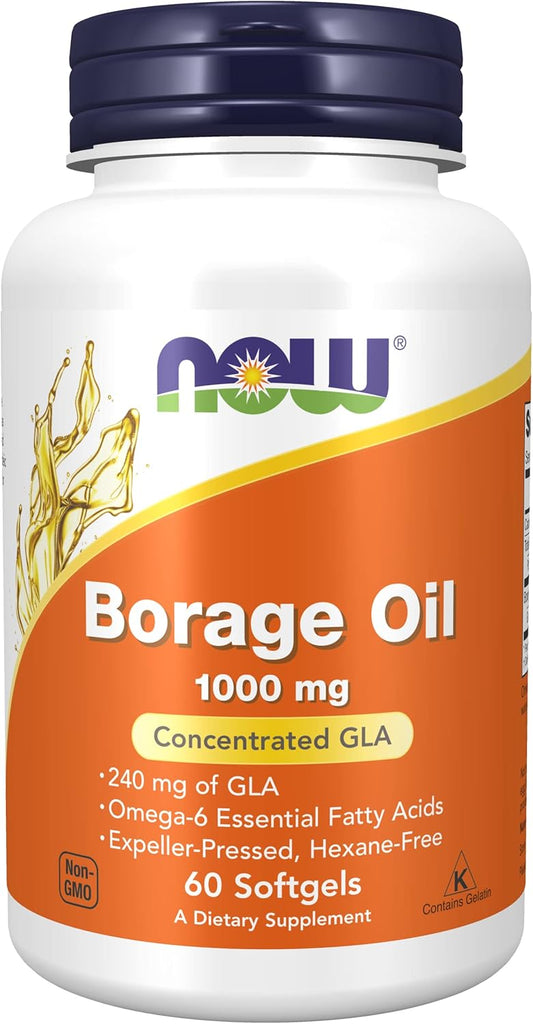 Now Foods Borage Oil Softgels - 60 Count Bottle