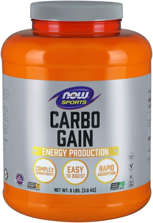 NOW Foods Carbo Gain Powder (Maltodextrin) - 8lbs for Rapid Energy Absorption & Production - Sports Nutrition