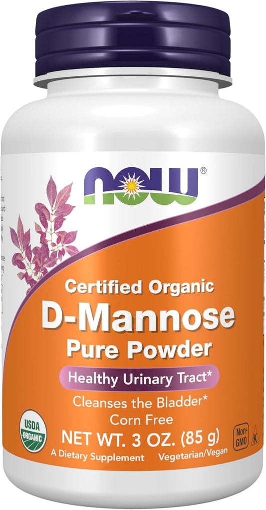 NOW Foods D-Mannose Powder - Immune Support for Healthy Urinary Tract - Non-GMO, 3oz