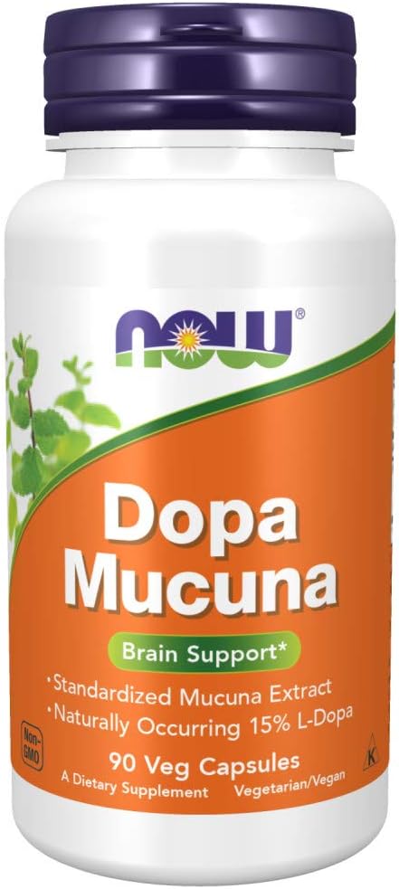 Now Foods DOPA Mucuna 90 Vcaps - Pack of 2 for Enhanced Mood and Cognitive Function