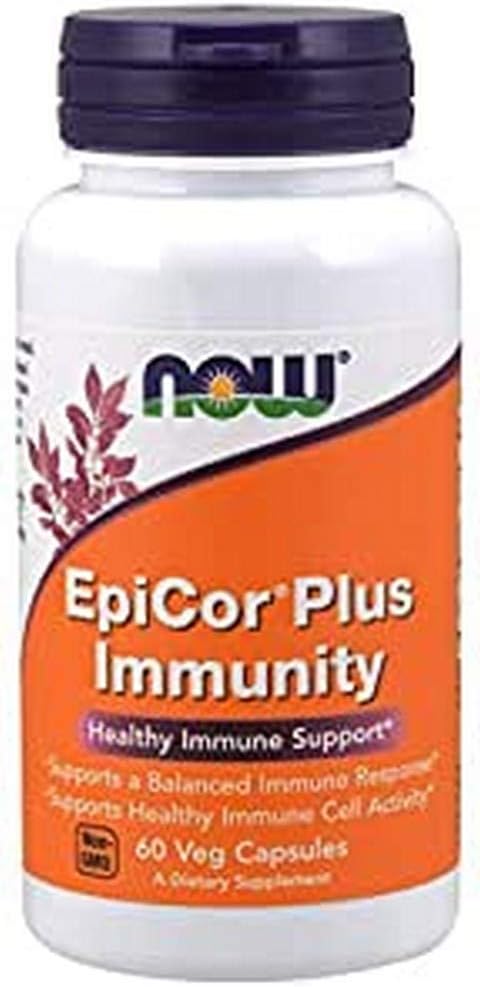 NOW Foods EpiCor Plus Immunity Supplement 60 Vegetarian Capsules - Boost Immune System Health