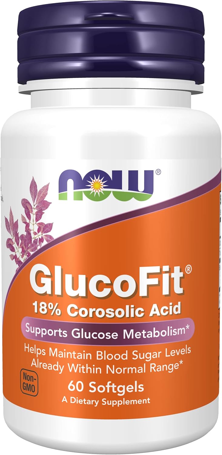 Now Foods GlucoFit 60 Softgels - Pack of 3 - Blood Sugar Support Supplement