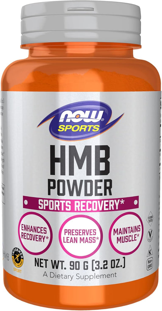 NOW Foods HMB Powder for Sports Recovery, 90 Grams - Sports Nutrition Supplement