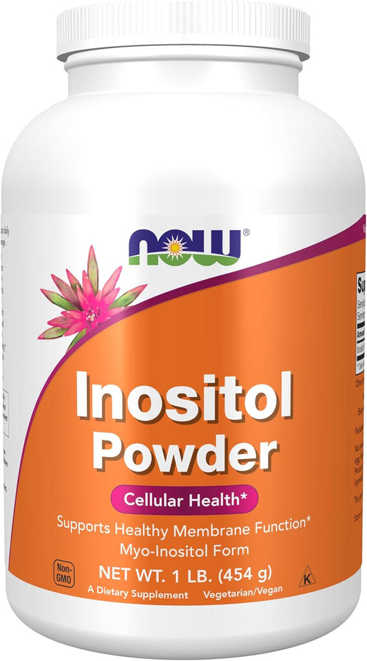 NOW Foods Inositol Powder - 1lb for Neurotransmitter Signaling and Cellular Health