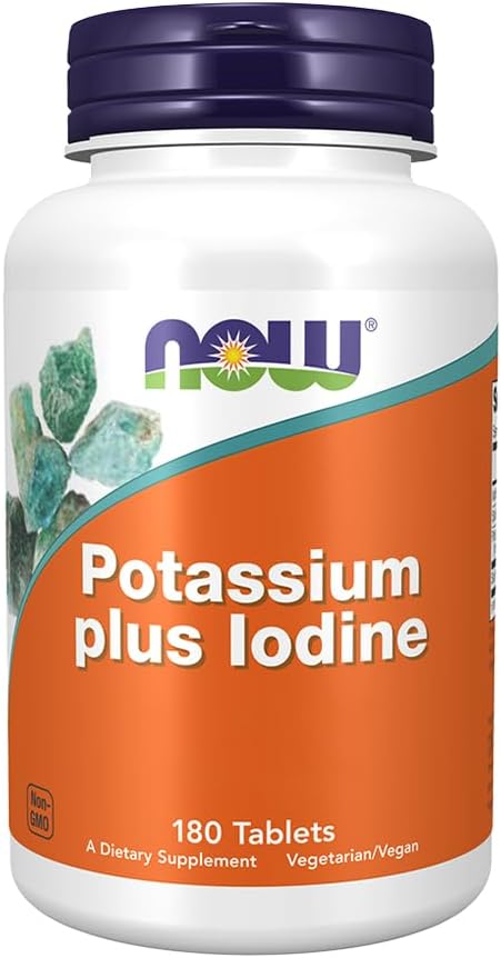 NOW FOODS Potassium Iodide Complex Supplement - 180 Tablets, 180 Count