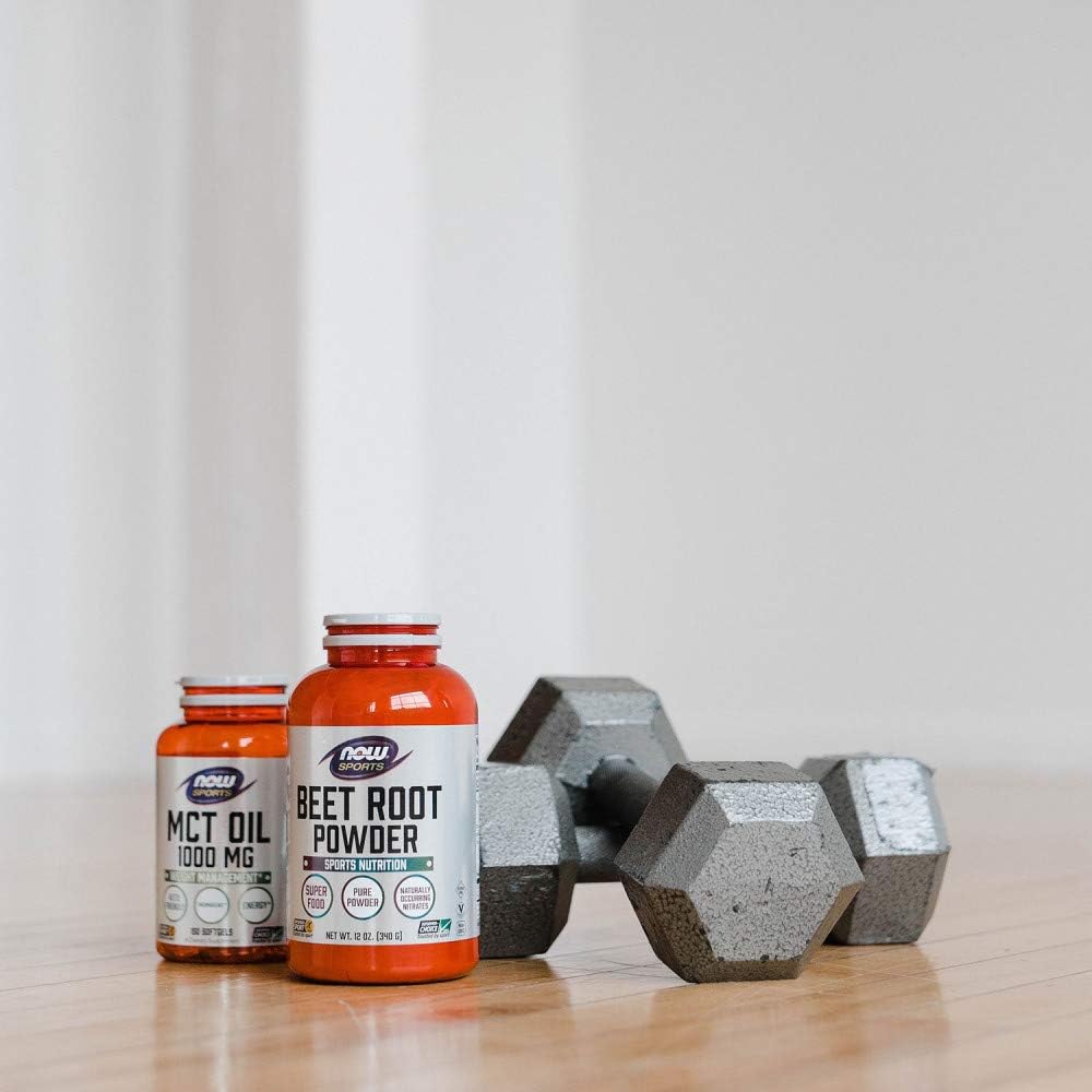 NOW Foods Sports Nutrition MCT Oil Softgels 1000mg for Weight Management - Pack of 150