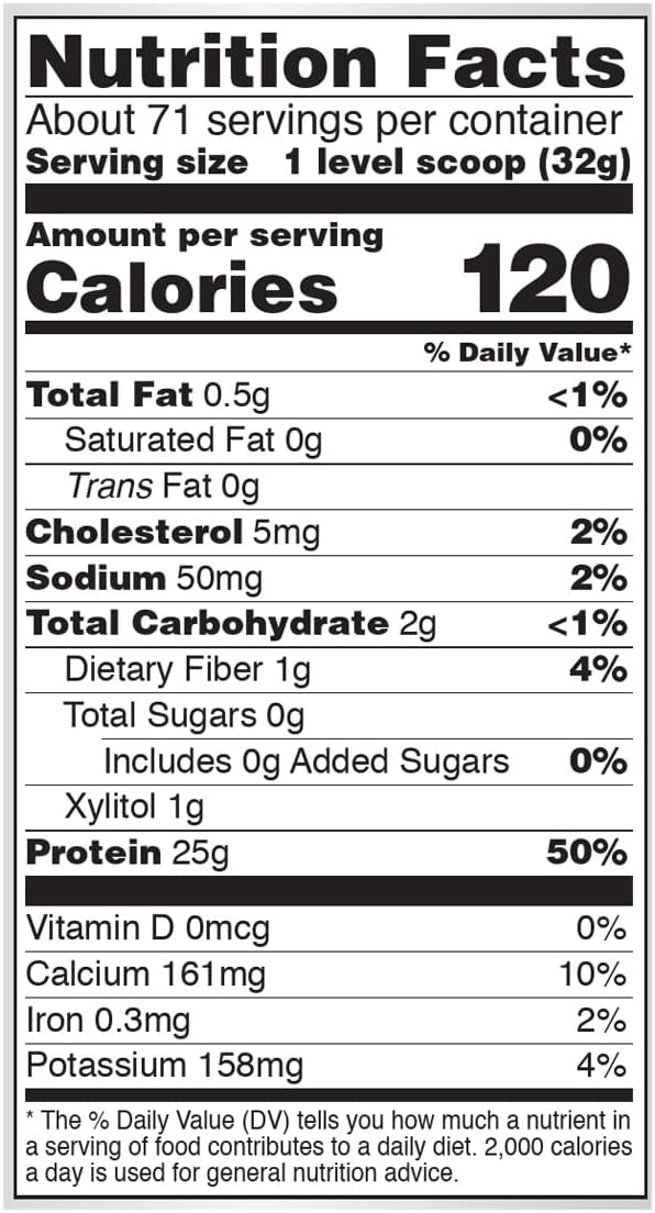 NOW Foods Sports Nutrition Whey Protein Isolate Powder, Creamy Vanilla Flavor, 5 lb - 25g Protein with BCAAs