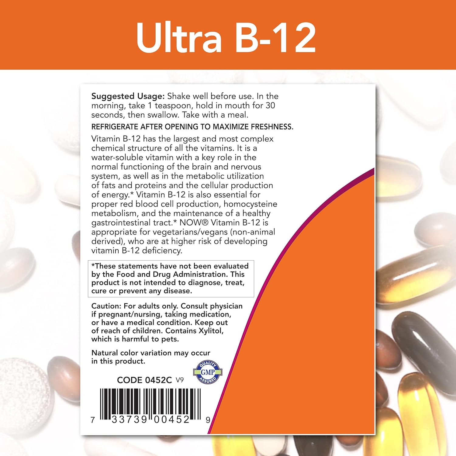 Now Foods Ultra B-12 Liquid Supplement - 4 oz Twin Pack