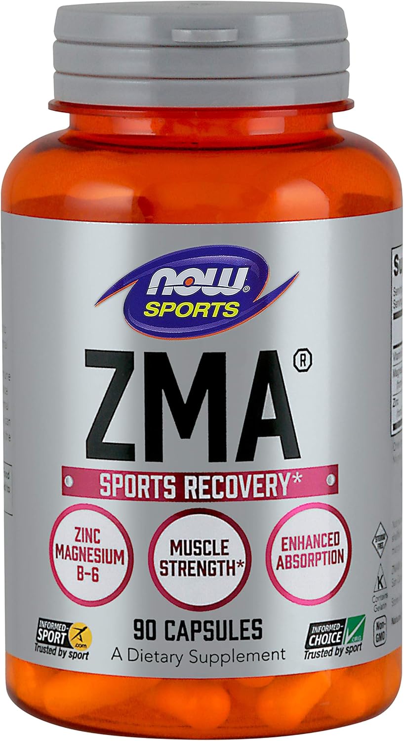 Now Foods ZMA Capsules 800mg - 90 Count Bottle