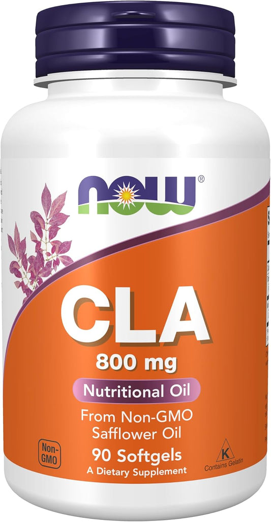 NOW Supplements CLA 800 mg - 90 Softgels, High-Quality Nutritional Oil Supplement by NOW Foods