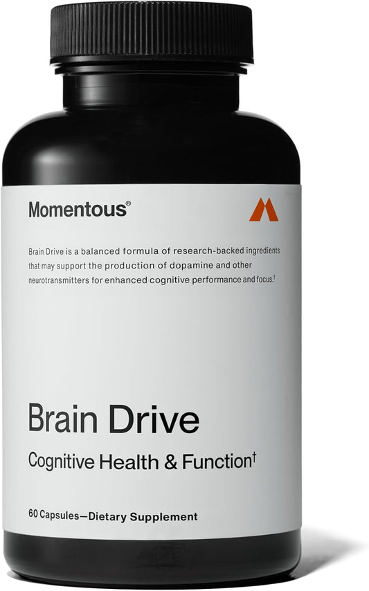 NSF Certified GMO-Free Brain Supplement for Memory & Focus Support - 30 Servings