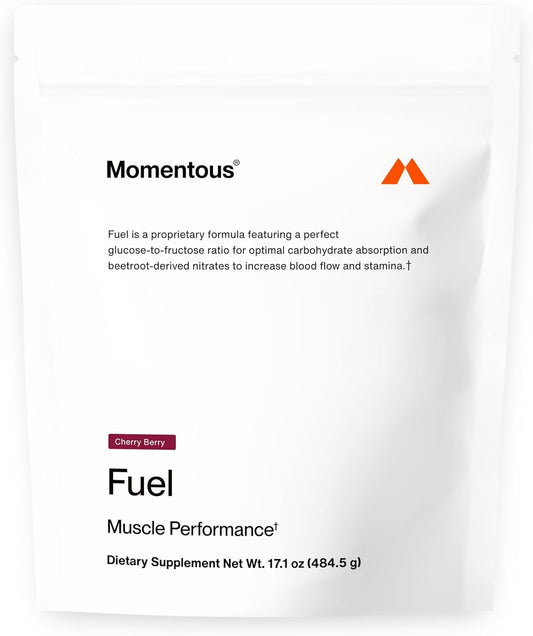 NSF Certified Intra-Workout Carbs & Electrolyte Drink Mix - Sustained Energy Hydration Powder for Workouts - Cherry Berry Flavor, GMO-Free - 15 Servings
