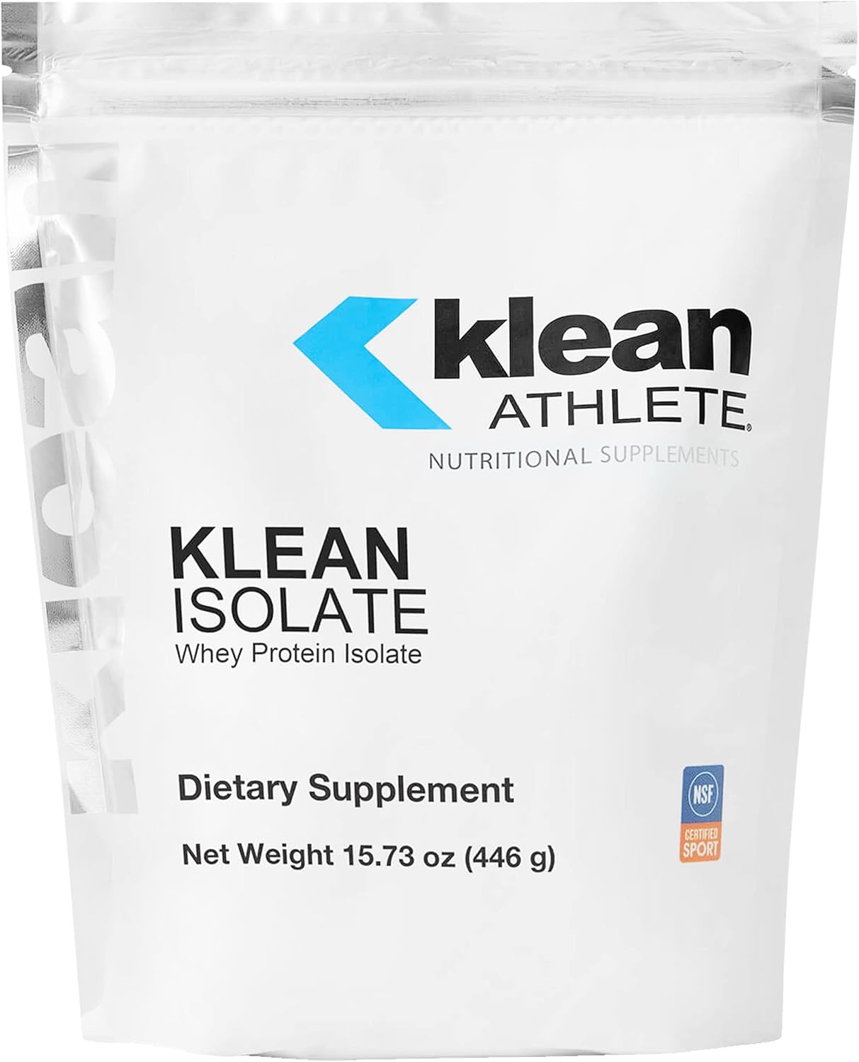 NSF Certified Klean Isolate Whey Protein Powder for Muscle Integrity - Unflavored - 20 Servings