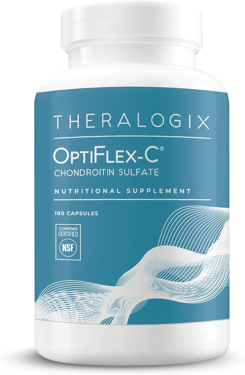 NSF Certified OptiFlex-C Chondroitin Capsules - 90-Day Supply - Joint Support for Women & Men - Promotes Healthy Joint Function and Mobility - 180 Capsules