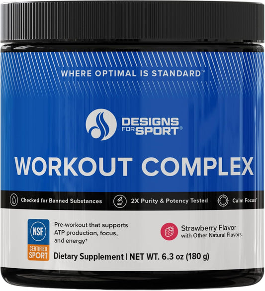 NSF Certified Pre Workout Powder for Sport Workouts - Energy & Recovery - L-Tyrosine, Acetyl L-Carnitine, Creatine, Caffeine - 6.3 oz
