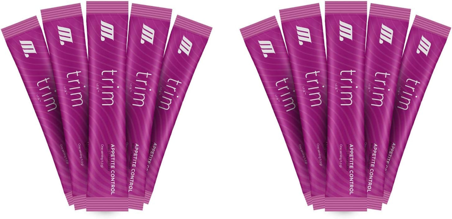 Nu Kai Wellness Trim Stik Sampler Pack - 10 Stiks, Keto-Friendly, Sugar-Free, Low Glycemic - Includes Reusable Glass Straw