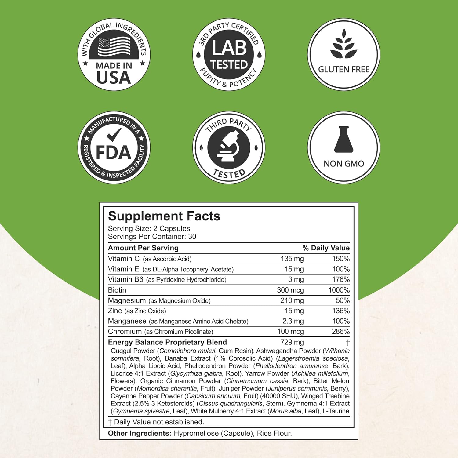 NuBest BS Support - Enhanced Blend with Bitter Melon, Ashwagandha, Cinnamon, Chromium, Magnesium, Vitamins, Alpha Lipoic Acid, Cayenne Pepper - Pack of 3