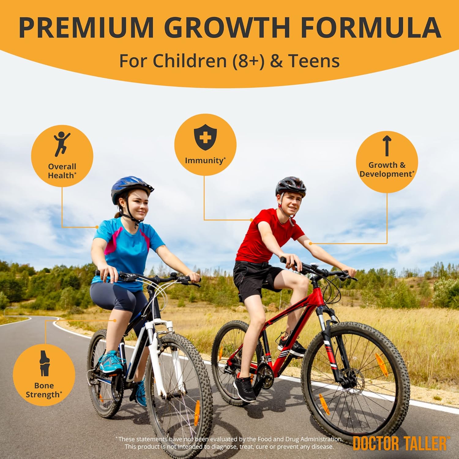 NuBest Doctor Taller - Growth Formula for Kids - Supports Height & Immunity - Keto with Calcium, Vitamin D3, K2, Amino Acids & Herbs - 12 Pack | 12 Month Supply