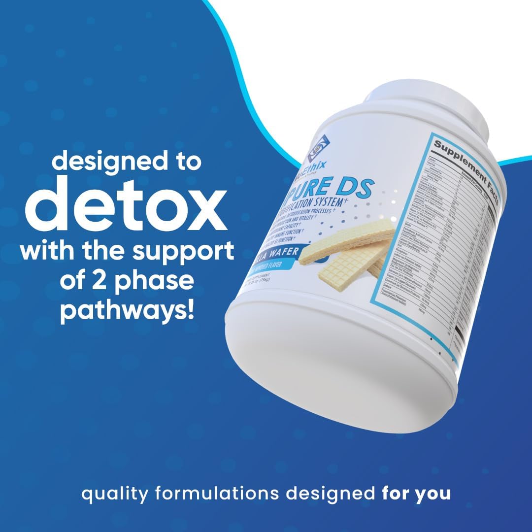 NuEthix Formulations Medipure DS Pea Protein Detox System - Vanilla Wafer Flavor, 20 Servings