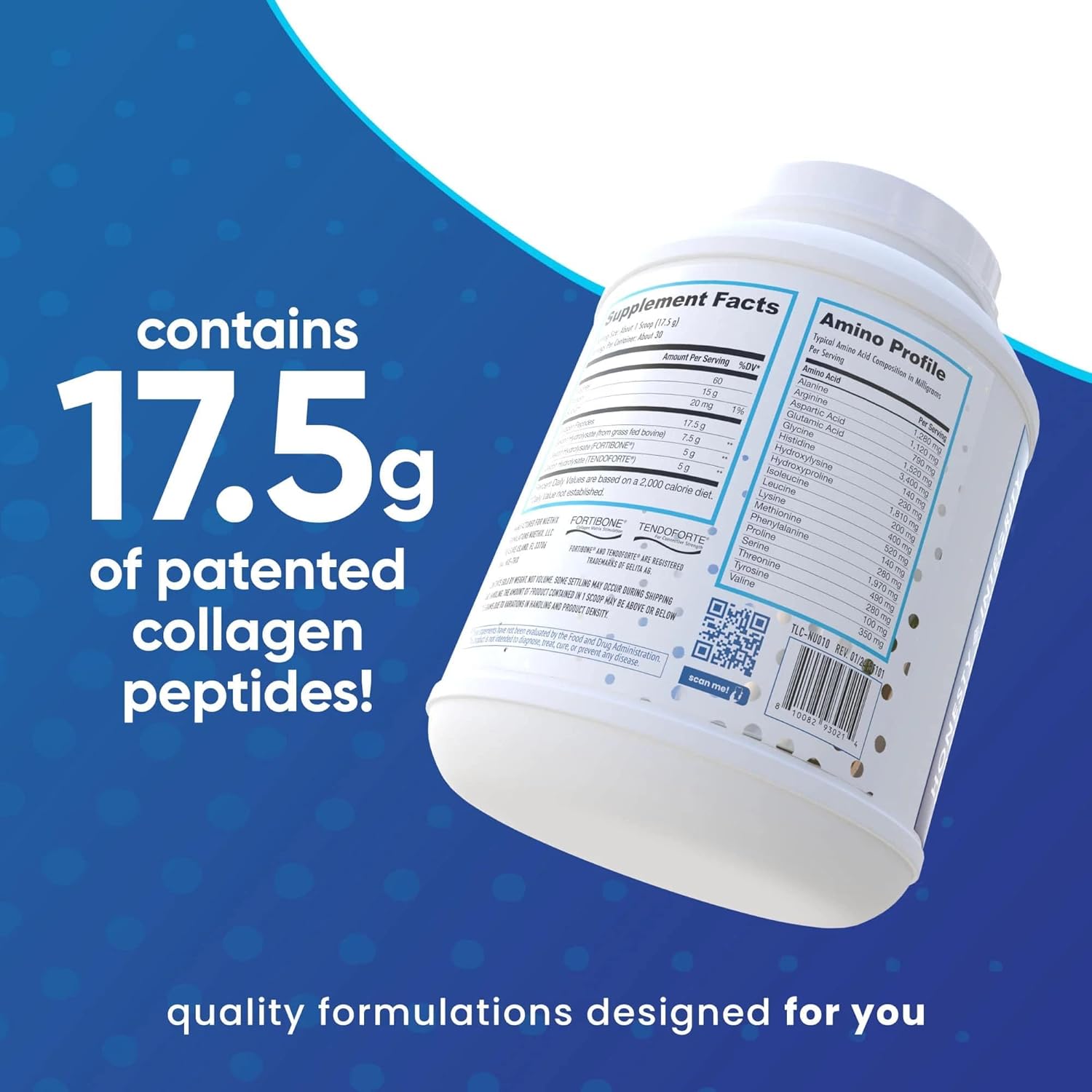 NuEthix Formulations Nu-Youth + Collagen Protein: Support Bones & Joints - 30 Servings