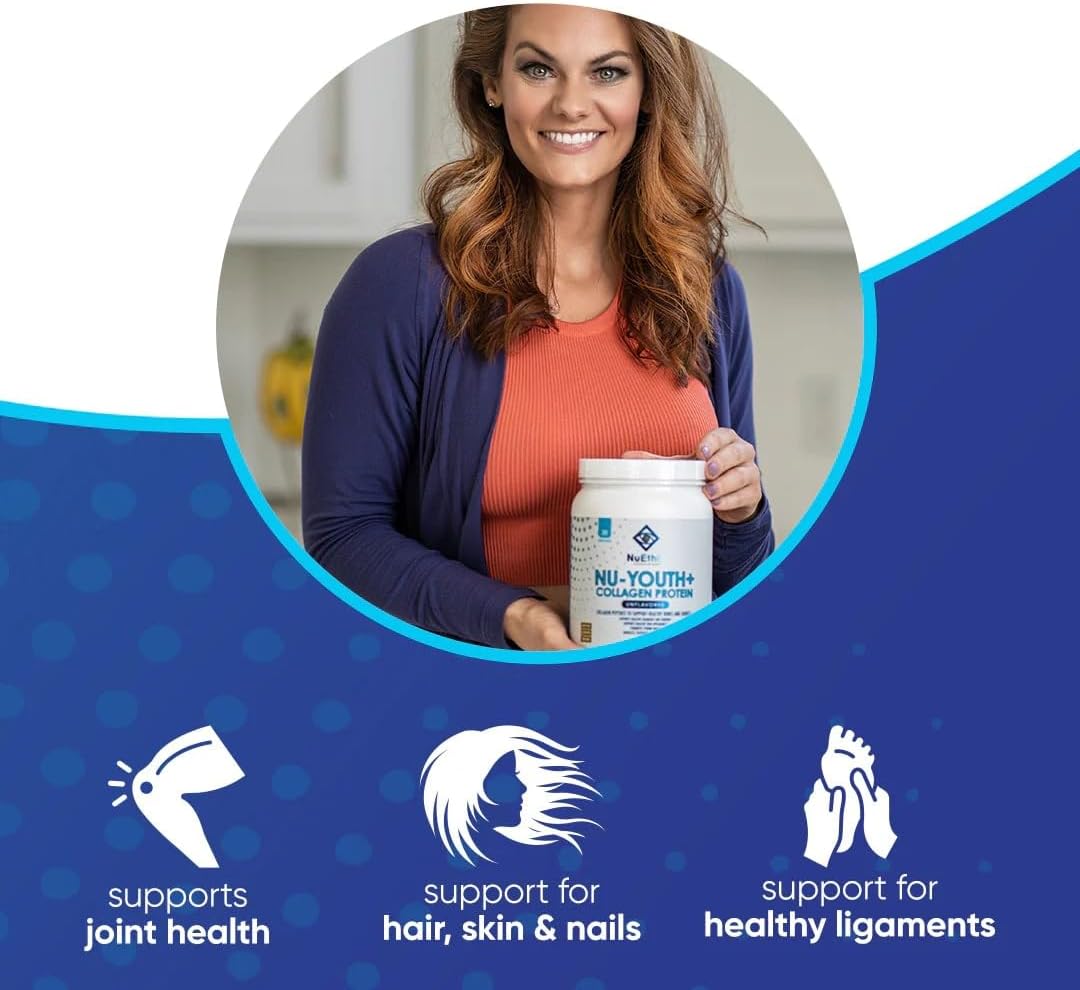 NuEthix Formulations Nu-Youth + Collagen Protein: Support Bones & Joints - 30 Servings