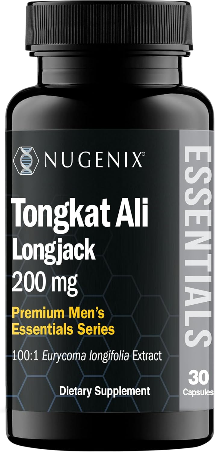 Nugenix Essentials Longjack Eurycoma Longifolia Extract for Men's Health Support, 30 Count