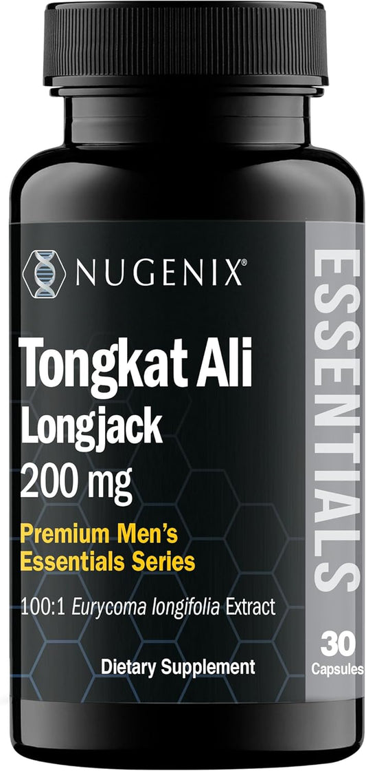 Nugenix Essentials Longjack Eurycoma Longifolia Extract for Men's Health Support, 30 Count