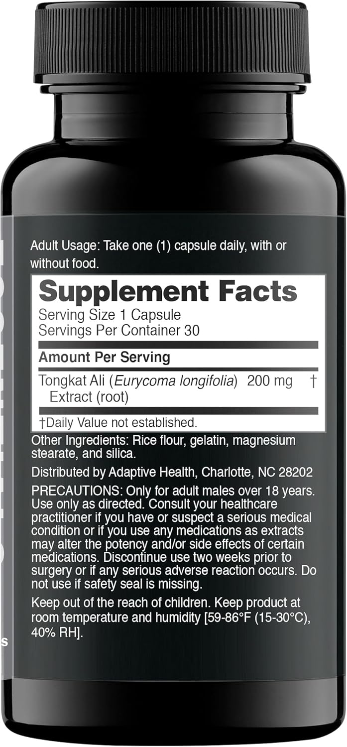Nugenix Essentials Longjack Eurycoma Longifolia Extract for Men's Health Support, 30 Count