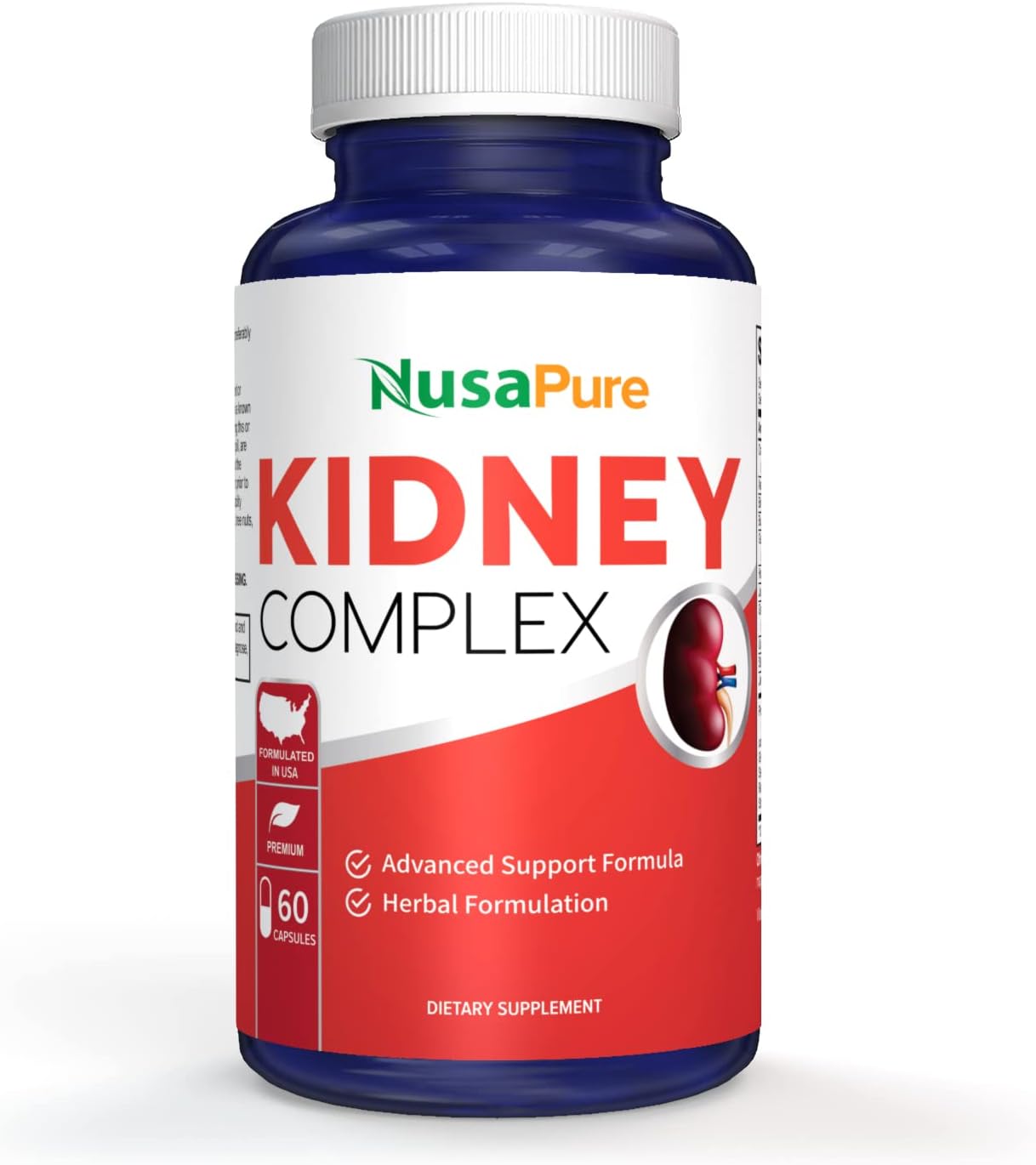 NusaPure Kidney Complex Vegetarian Capsules - 60 Count