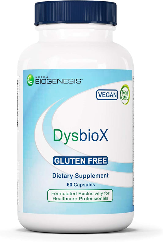 Nutra BioGenesis DysbioX Capsules - Intestinal Support Supplement - Vegan, Gluten Free, Non-GMO - 60 Count