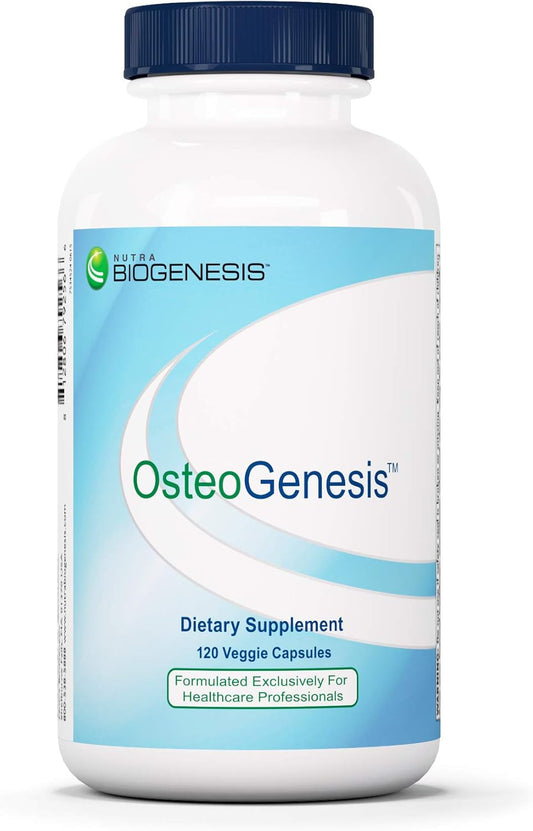 Nutra BioGenesis Osteogenesis Supplement - 120 Capsules for Bone Strength - Calcium, Magnesium, Vitamin D, and K