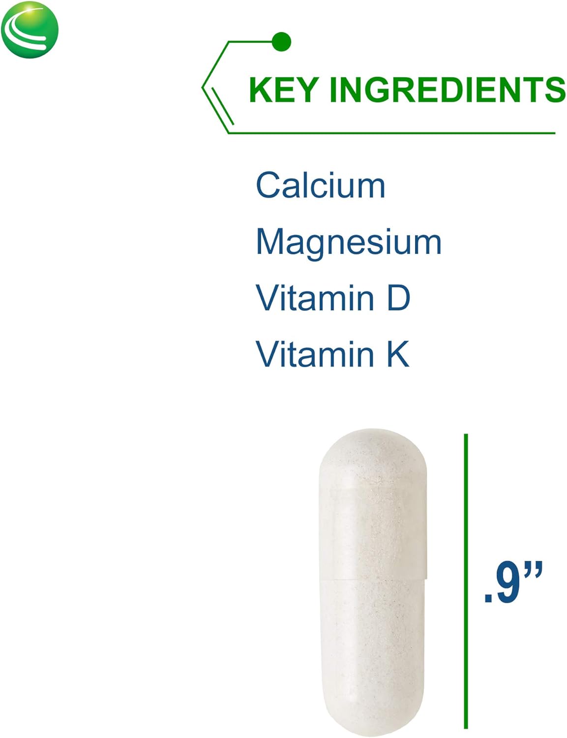 Nutra BioGenesis Osteogenesis Supplement - 120 Capsules for Bone Strength - Calcium, Magnesium, Vitamin D, and K