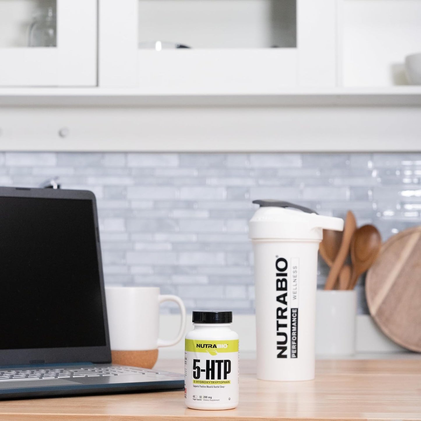 NutraBio 5-HTP 200mg Capsules - Promotes Healthy Sleep, Supports Restful Nights - 90 Vegetable Capsules