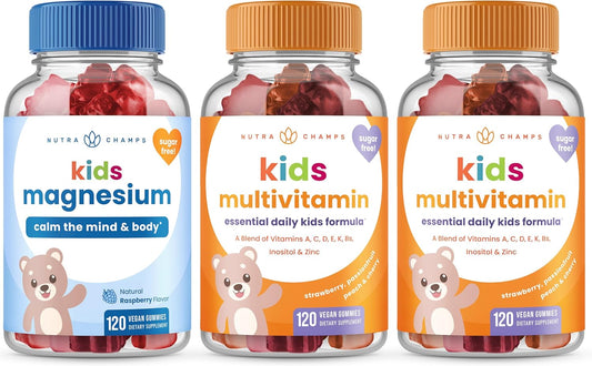 NutraChamps Children's Multivitamin and Magnesium Gummies for Kids