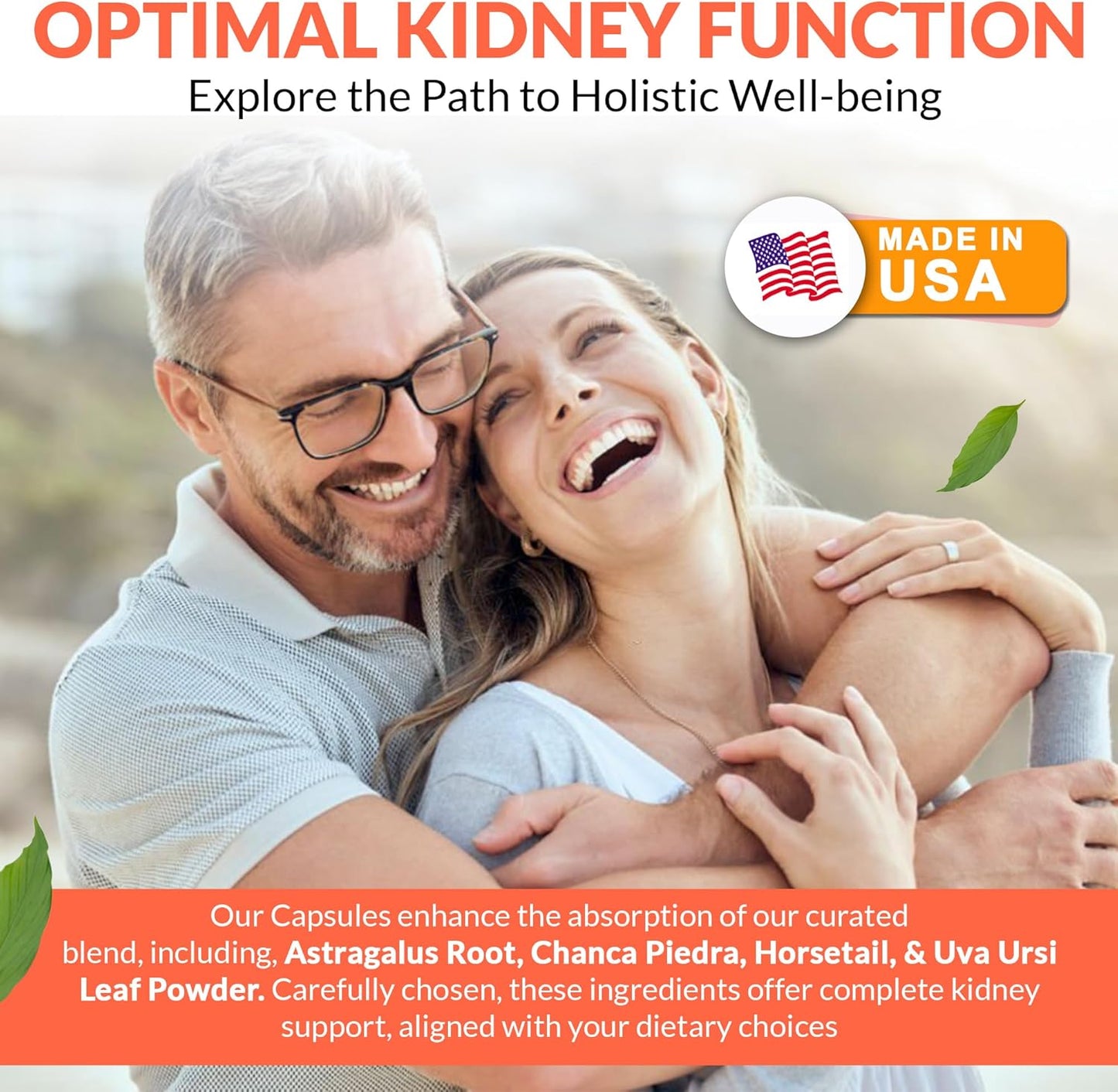 Nutradora Kidney Support Supplements - Natural Cleanse Detox Formula with Cranberry Extract, Supports Kidney & Urinary Tract, 2 Month Supply