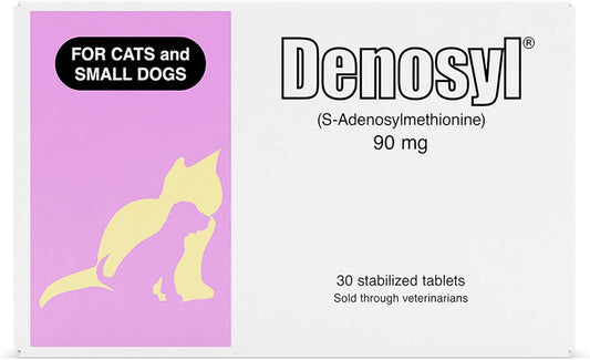 Nutramax Denosyl Liver and Brain Health Supplement for Small Dogs and Cats, 30 Tablets