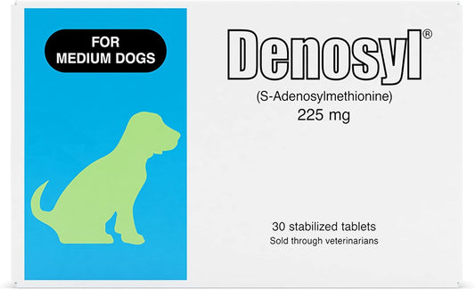 Nutramax Denosyl Liver and Brain Health Supplement for Medium Dogs - 30 Tablets, SAMe Formula