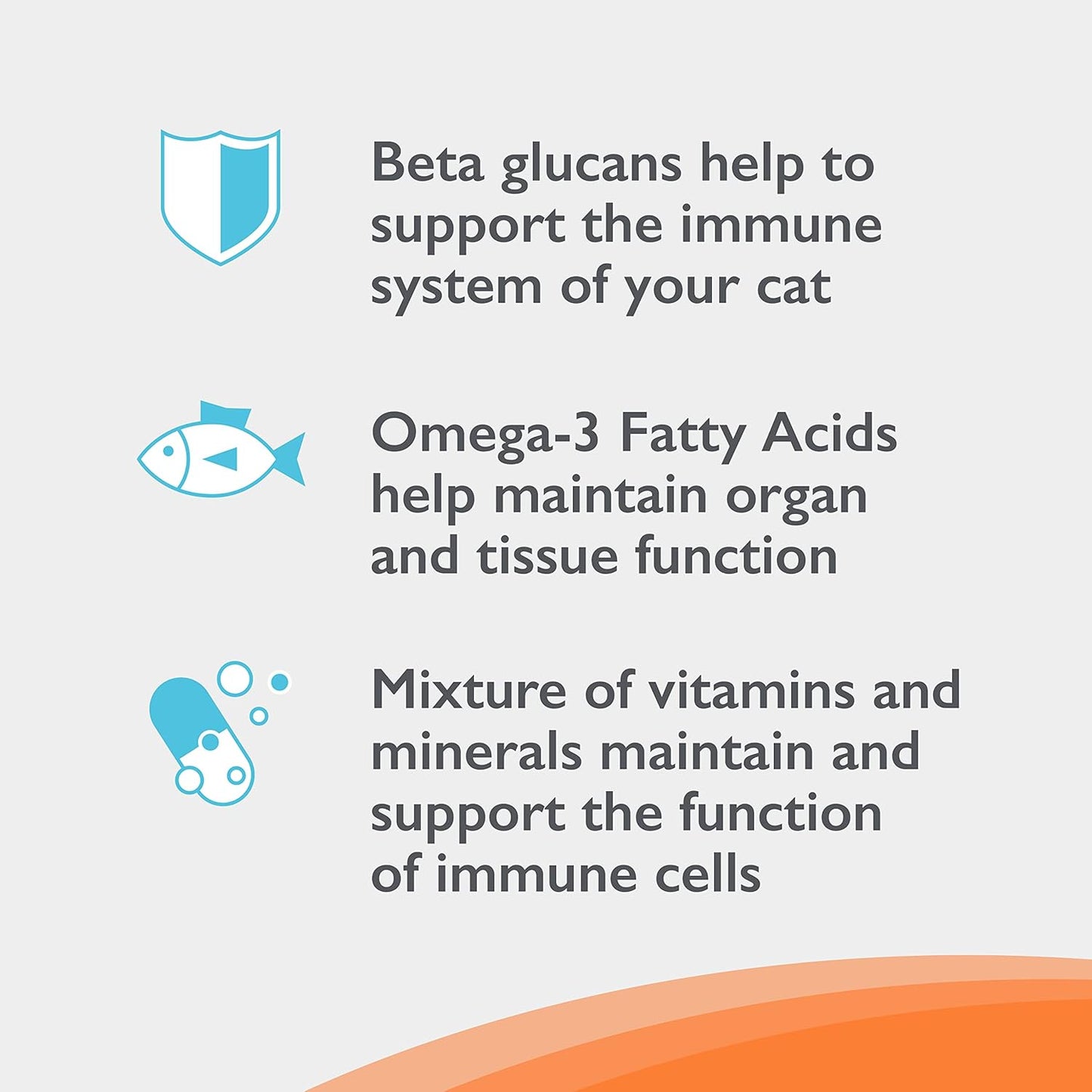 Nutramax Imuquin Immune Health Supplement Powder for Cats - 30 Packets with Beta Glucans, Marine Lipids, Vitamins & Minerals