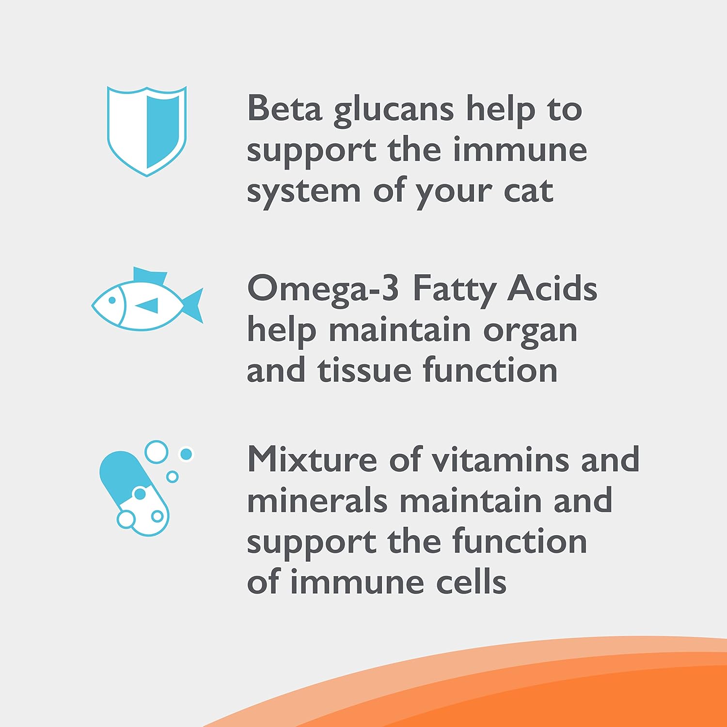 Nutramax Imuquin Immune Health Supplement Powder for Cats - 30 Packets with Beta Glucans, Marine Lipids, Vitamins & Minerals