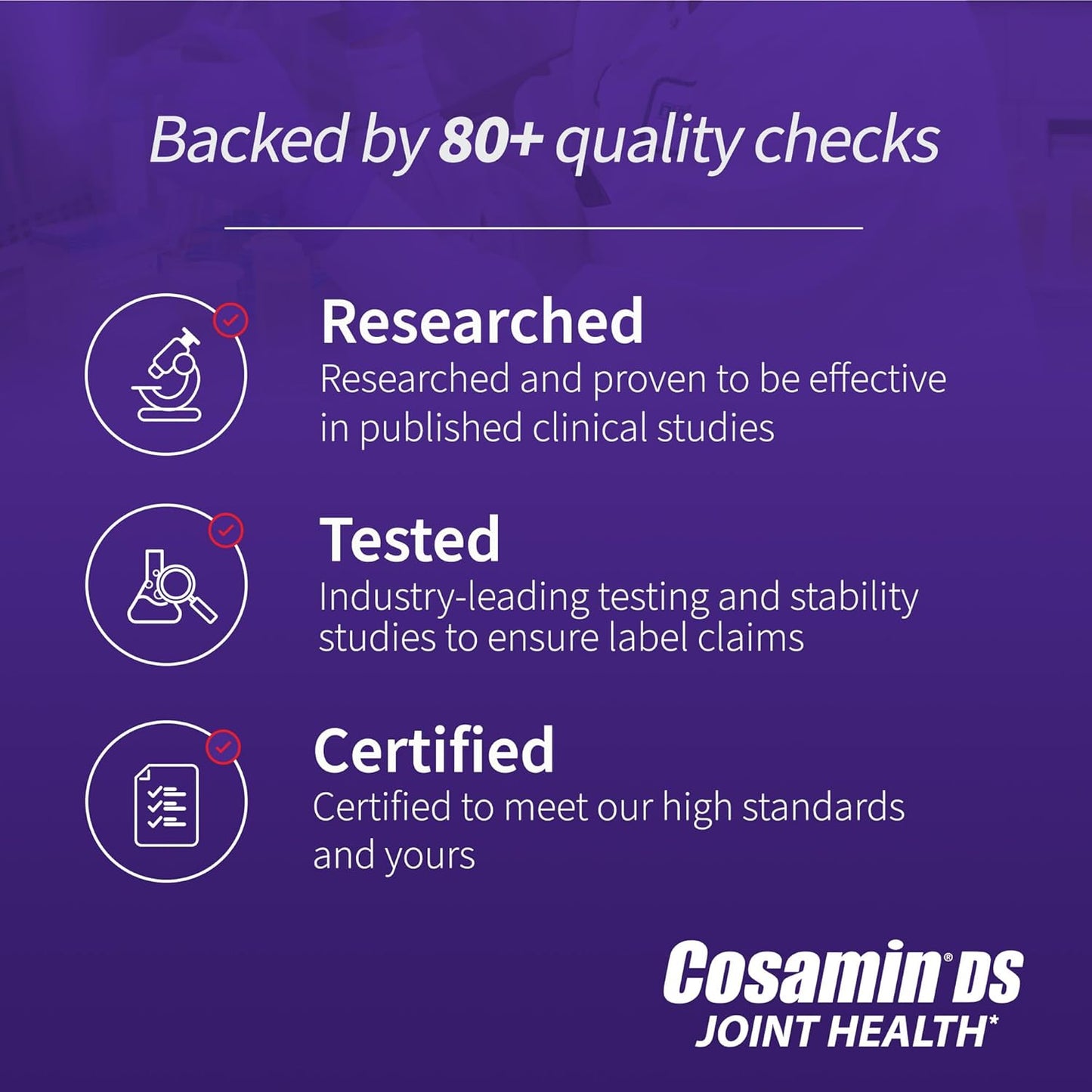 Nutramax Laboratories Cosamin DS Joint Health Supplement, 150 Easy-to-Swallow Caplets, with Glucosamine & Chondroitin