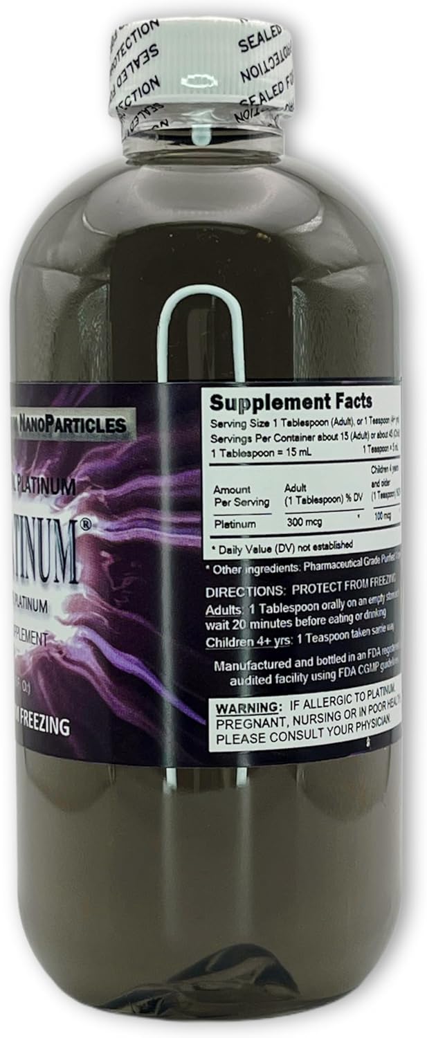 Nutraneering MediPLATINUM True Colloidal Platinum Dietary Supplement - 250 mL Clear BPA-Free Bottle