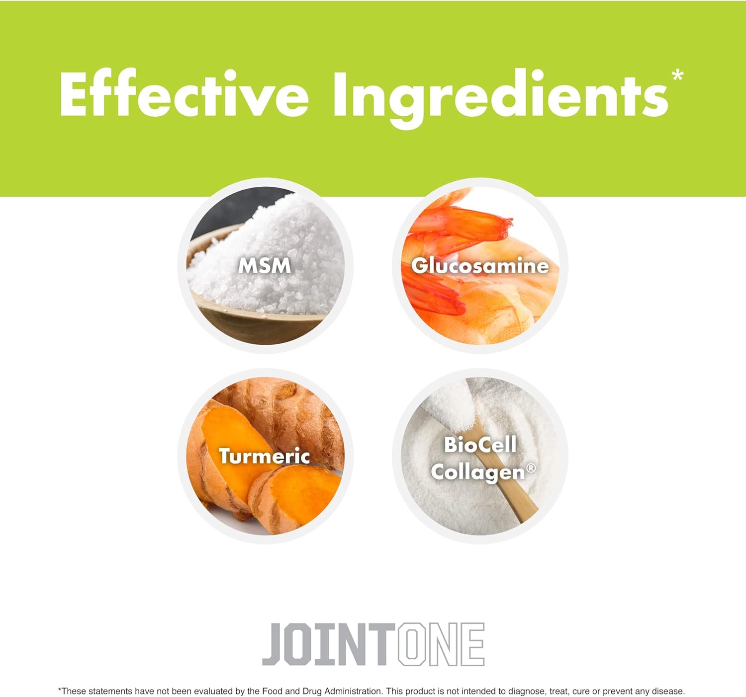 NutraOne JointOne Joint Support Supplement with Collagen, Glucosamine, Turmeric - 90 Capsules for Men and Women Looking to Maintain Joint Health