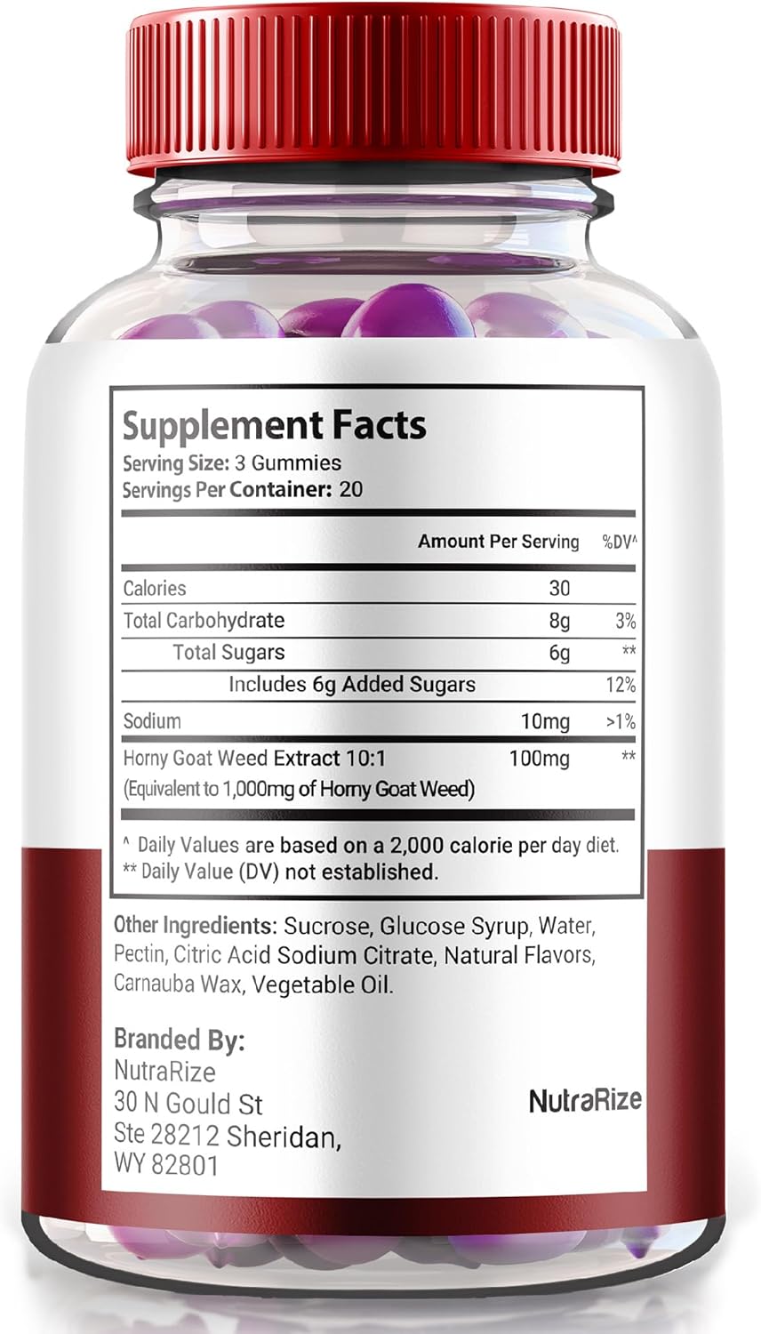 NutraRize Alpha Drive RX Gummies: Men's Daily Supplement for Peak Performance & Well-Being - Official Reviews (60 Gummies)