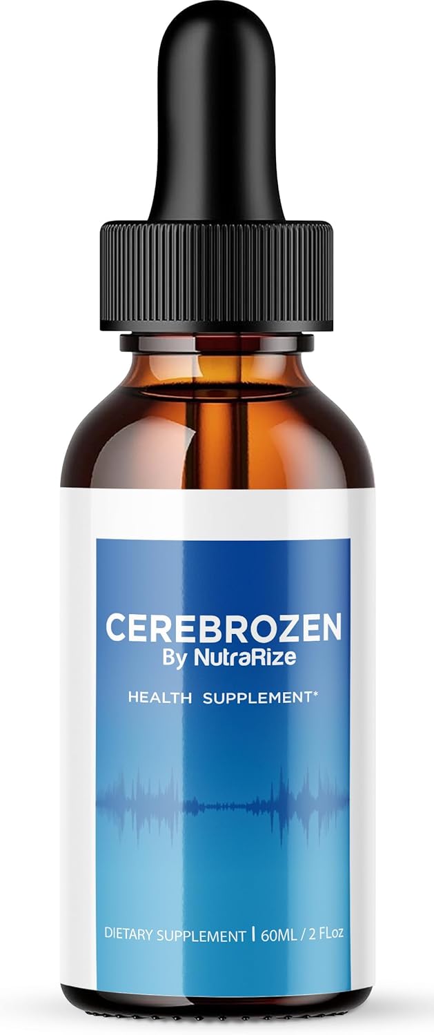 NutraRize Cerebrozen Drops - Advanced Formula for Ear Health, Natural Hearing Support, 24 Dietary Supplement (30 Servings)