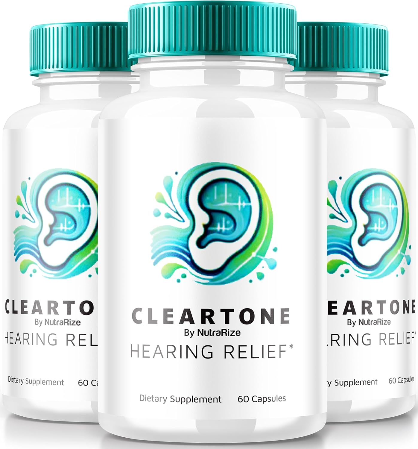 NutraRize ClearTone Tinnitus Supplement Pack - 180 Capsules for Hearing and Ear Health