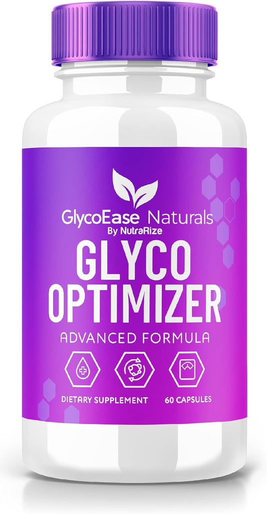 NutraRize GlycoEase Pills - All-Natural Dietary Supplement for Advanced Glycogen Support - 60 Capsules