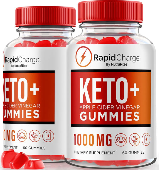 NutraRize Keto + ACV Gummies Pack - Natural Apple Cider Vinegar Formula for Overall Health - 120 Gummies to Support Keto Diet