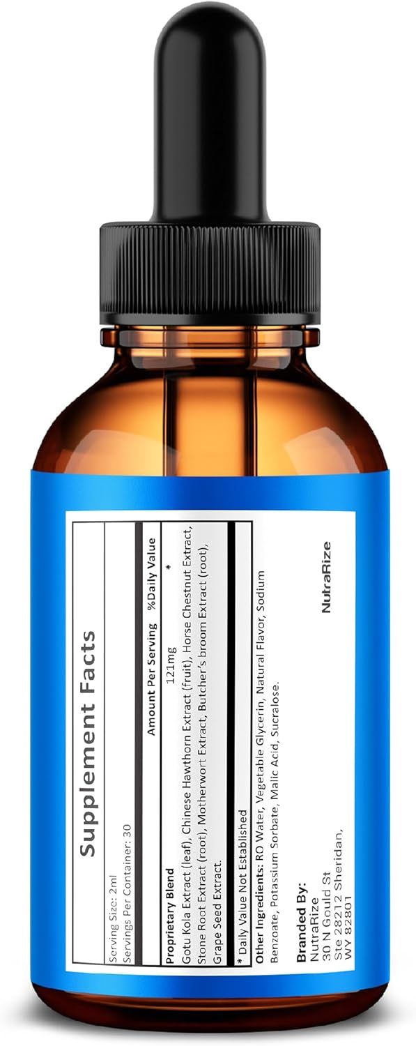 NutraRize NeuroQuiet Drops - Cognitive Performance Support Formula, Natural Hearing Health Maintenance - 30 Servings