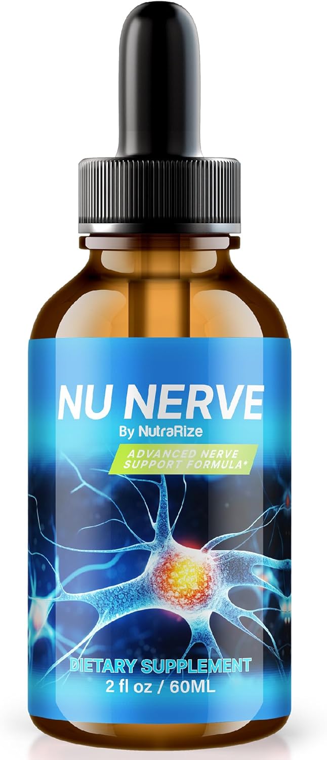 NutraRize Nu Nerve Drops - Natural Supplement for Healthy Nerve Growth, Official Reviews - 30 Servings