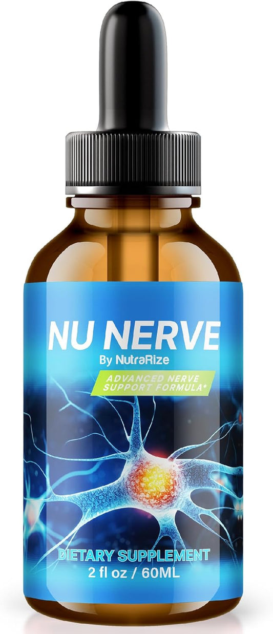 NutraRize Nu Nerve Drops - Natural Supplement for Healthy Nerve Growth, Official Reviews - 30 Servings